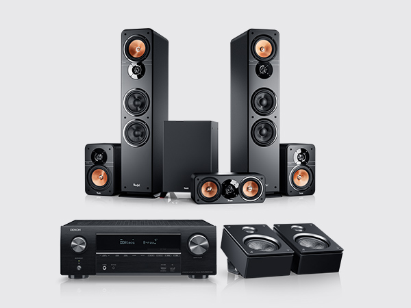 ULTIMA 40 Surround + Denon X2800H dla Dolby Atmos
